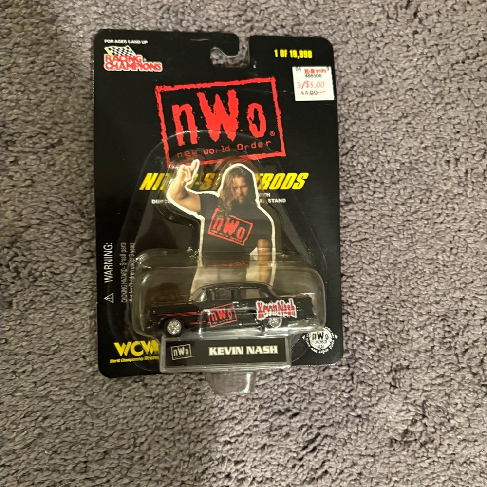 RARE! Racing champions cast iron Kevin Nash new world order car
